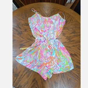 Lilly Pulitzer Pink and Blue Romper